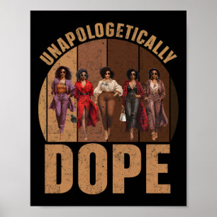 Poster Orgulho Negra Indesculpável de Drogas Afro Black H