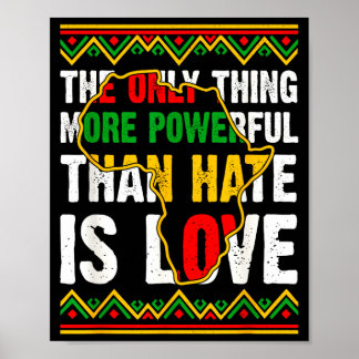 Poster orgulho negro afro americano amor maior que