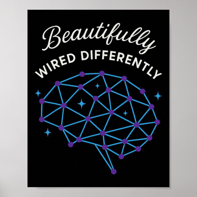 Poster Orgulho Neurodivergente Adhd Autismo Aceitação Dif (Frente)