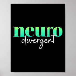 Poster Orgulho Neurodivergente Por Autismo Adhd E Asd Awa