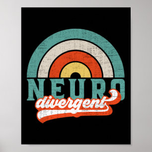 Poster Orgulho Neurodivergente Por Autismo Adhd E Asd Awa