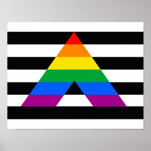Poster Orgulho reto do aliado