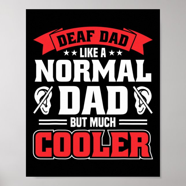 Poster Orgulho Surdo Masculino Conscientização sobre Perd (Frente)