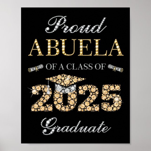 Poster Orgulhosa Abuela De Um Formando De 2025 (Frente)