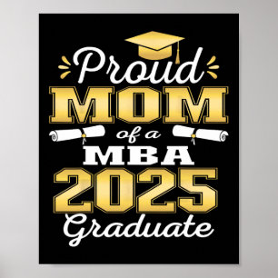 Poster Orgulhosa Mãe Da Família De Formandos De Formando 