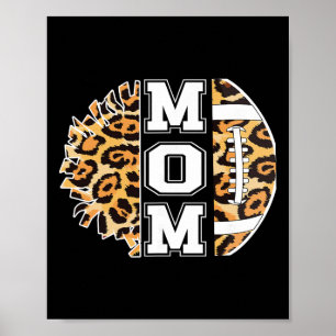 Poster Orgulhosa Mãe de Futebol e Cheerleading Cheer Mama