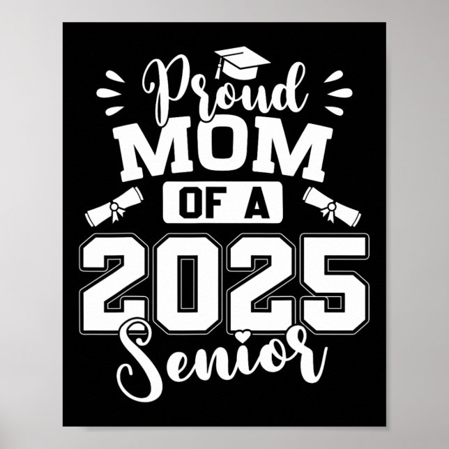 Poster Orgulhosa Mãe De Uma Graduação De Formandos De 202 (Frente)