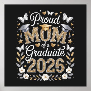 Poster Orgulhosa mãe de uma graduada de 2026
