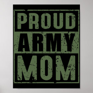Poster Orgulhosa Mãe do Exército Veterana Militar America
