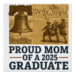 Póster Orgulhosa Mãe do Graduado em História de 2025 Pres