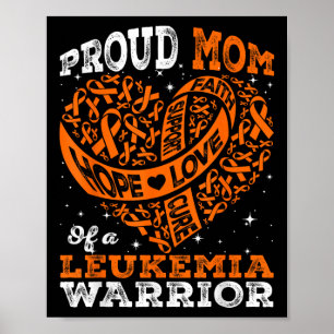 Poster Orgulhosa Mãe Esperançosa de um Guerreiro contra a