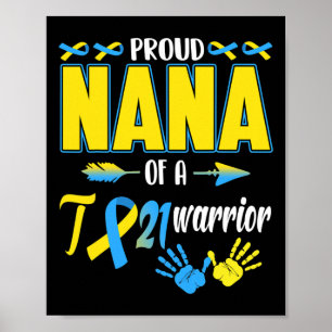 Poster Orgulhosa Nana Da Sensibilização Para A Síndrome D