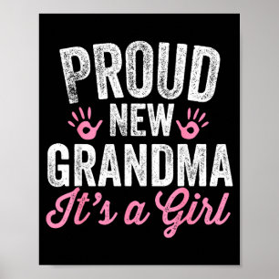 Poster Orgulhosa Nova Avó É Uma Menina Mãe Prestes a Ser