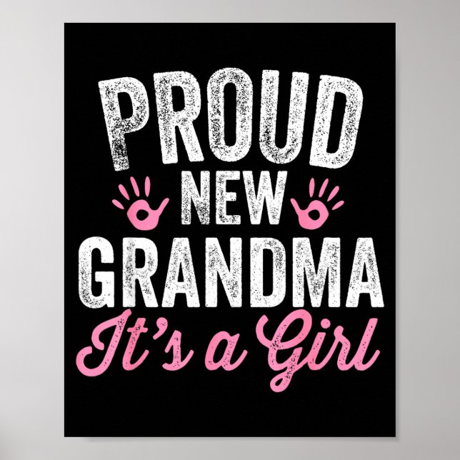 Poster Orgulhosa Nova Avó É Uma Menina Mãe Prestes a Ser  (Frente)