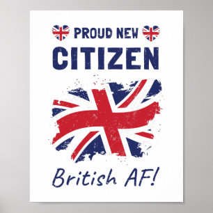 Poster Orgulhosa Nova Cidadã Britânica, Cerimônia de C