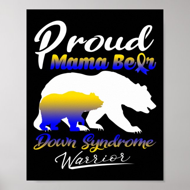 Poster Orgulhosa Síndrome de Mama Baixo Síndrome do Guerr (Frente)