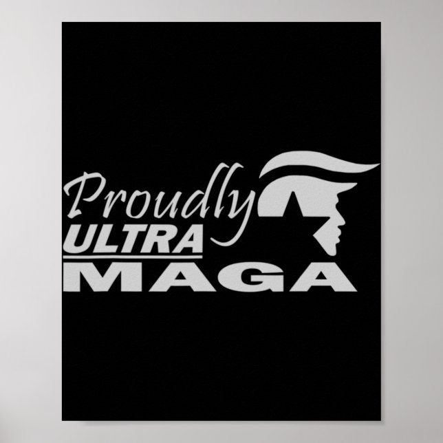 Poster Orgulhosa Ultra Maga Trump Anti Joe Biden Ultra Ma (Frente)