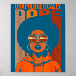 Poster Orgulhosamente preto orgulho melanina africano