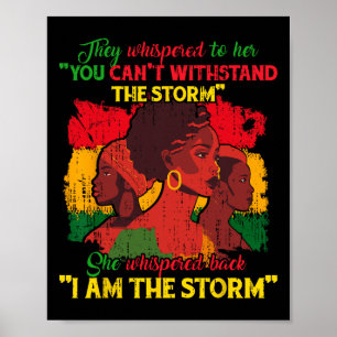 Poster Orgulhosas Senhoras Negras Afro-Americanas Históri
