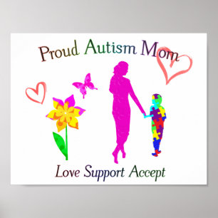Poster Orgulhoso Autismo Mãe