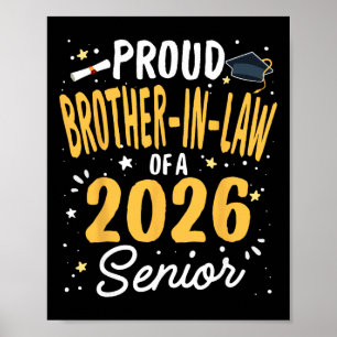 Poster Orgulhoso Cunhado De Um Graduando Da Turma De 2026