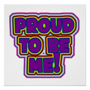 Póster Orgulhoso De Ser Eu! - Orgulho LGBTQ+