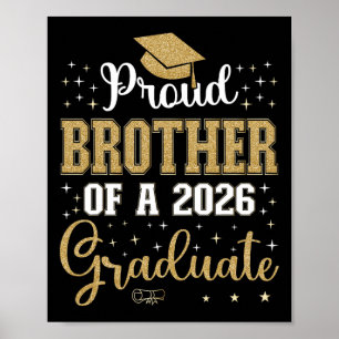 Poster Orgulhoso Irmão De Um Cl De Graduado De 2026 Para 