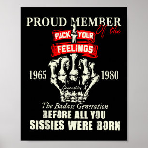 Poster Orgulhoso Membro Dos Seus Sentimentos 1965 1980 A 
