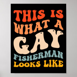 Poster Orgulhoso Orgulho Gay Engraçado Pesca Como Um Pesc