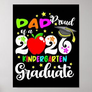 Poster Orgulhoso pai das mães formadas no jardim de infân
