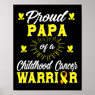 Poster Orgulhoso Papa de Uma Consciência Do Guerreiro Can