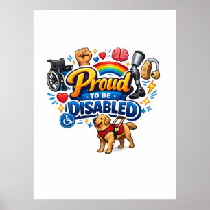 Poster Orgulhoso por Ser Deficiente – Design Gráfico de E