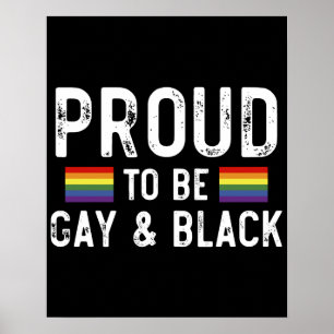 Poster Orgulhoso Por Ser Gay E Negro