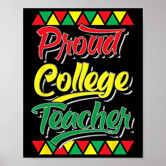 Poster Orgulhoso Professor Universitário Mês da História  (Frente)
