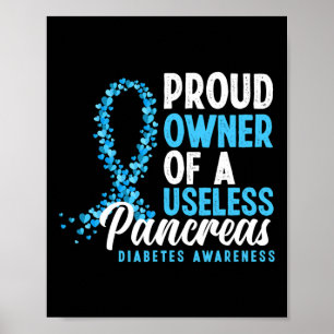Poster Orgulhoso Proprietário de um Pâncreas Inútil T1d D