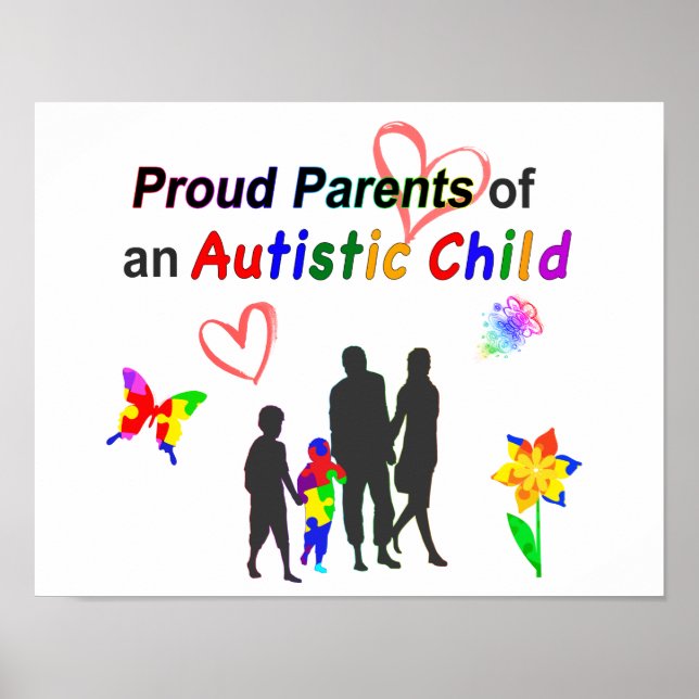 Poster Orgulhosos Pais Autismo (Frente)
