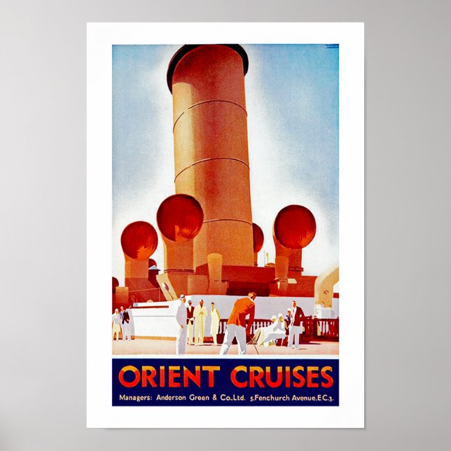 Póster Orient Cruises Big Funnel (Frente)