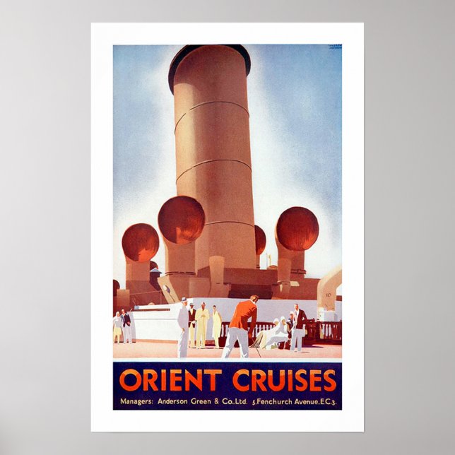 Póster Orient Cruises Big Funnel (Frente)