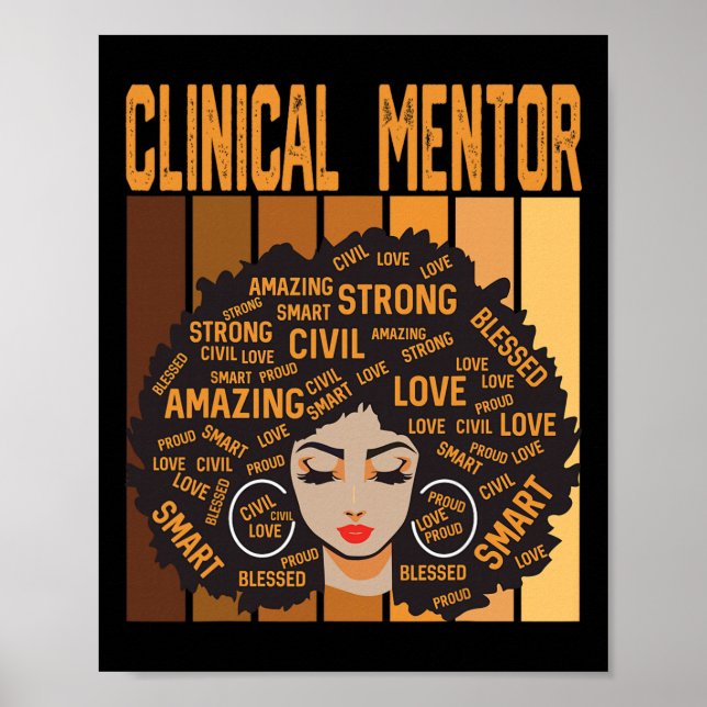 Poster Orientador Clínico Poderoso Mês da História Negra  (Frente)