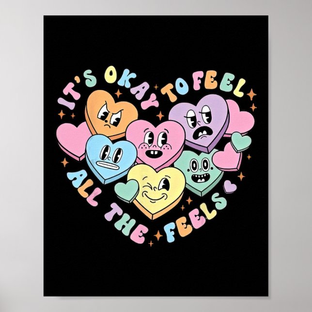 Poster Orientador Escolar Valentin, Saúde Mental Valentin (Frente)