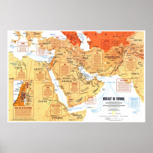 Poster "Oriente Médio: 1980 Mideast em Turmoil...