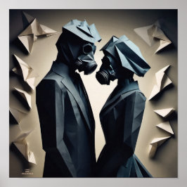 Poster Origami de amor e resistência