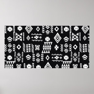 Poster Origem étnica tribal. Na moda primitivo