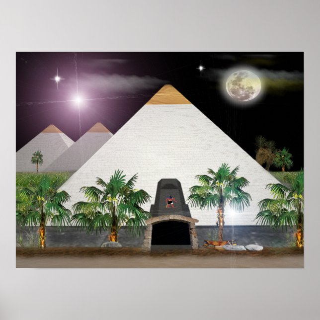 poster original das pirâmides egípcias (Frente)