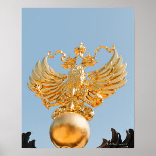 Póster Original um símbolo bizantino, dobro-dirigido