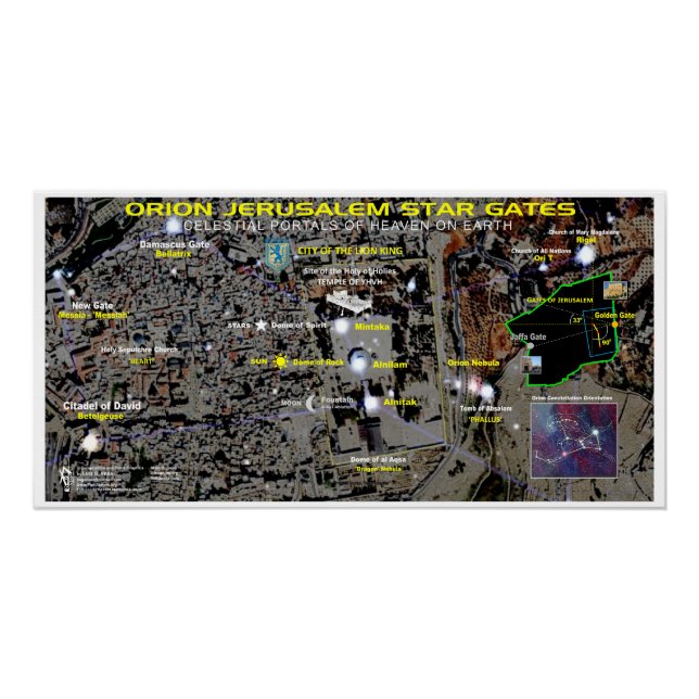 Póster Orion Jerusalem Stargates (Frente)