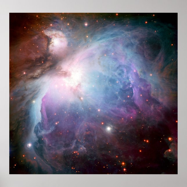Póster Orion Nebula Roxo Espaço (Frente)