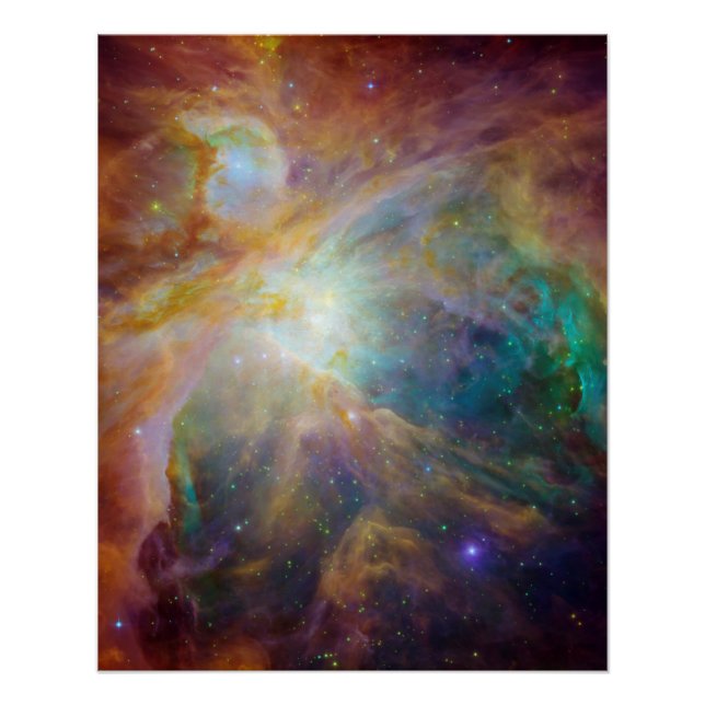 Póster Orion Nebula Stars Composto (Frente)