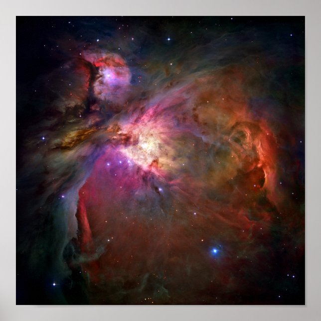 Póster Orion Nebula (Telescópio Hubble) (Frente)