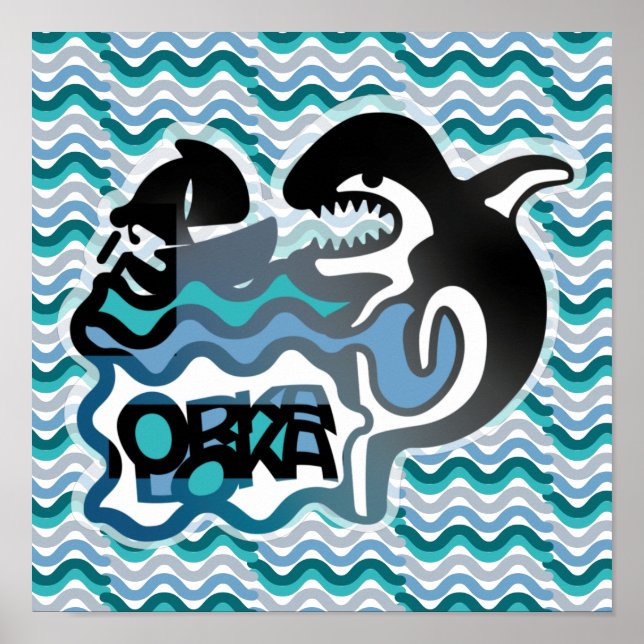 Poster ORKA LOKA / ORCA LOCA BY MASANSER pixelat (Frente)